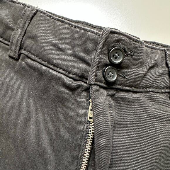 EVERLANE The Organic Wide Leg Pant Black Size 8 Washed Black Cropped Minimalist - Picture 5 of 7